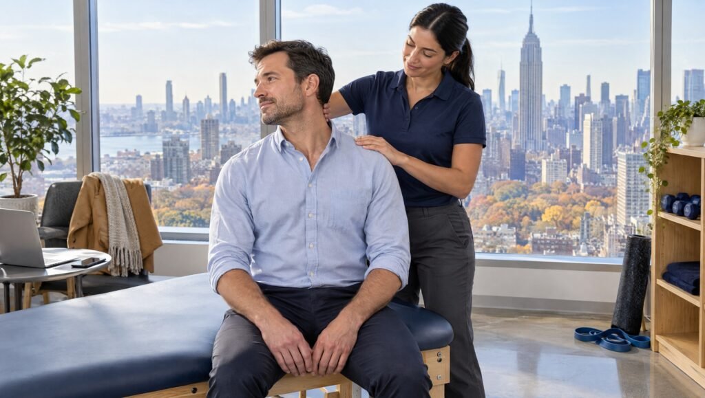 Physical Therapy in New York for Neck Pain: 7 Ways to Ease Stiffness This Season